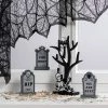 Hyde & EEK! Boutique 4pc Mini Mantel Wood Tree with Gravestones Halloween Decorative Prop - Hyde & EEK! Boutique™