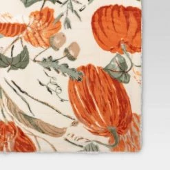 Pumpkin Printed Plush Throw Blanket with Sherpa Reverse - Threshold™ Green -Halloween Decorations Sales Store unnamed file 101