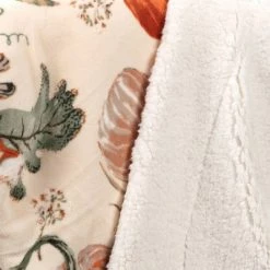 Pumpkin Printed Plush Throw Blanket with Sherpa Reverse - Threshold™ Green -Halloween Decorations Sales Store unnamed file 102