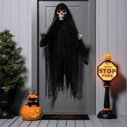 Hyde & EEK! Boutique 42" Light Up Trick or Treat Stop Sign Halloween Decorative Prop - Hyde & EEK! Boutique™