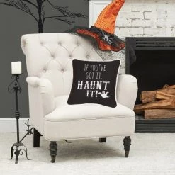 C&F Home 10" x 10" If You've Got Haunt It Embroidered Halloween Throw Pillow