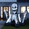 Hyde & EEK! Boutique 8' LED Skeleton Groundbreaker Inflatable Halloween Decoration - Hyde & EEK! Boutique™
