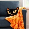 Hyde & EEK! Boutique Pumpkin Printed Plush Throw Blanket Orange - Hyde & EEK! Boutique™
