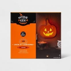 Hyde & EEK! Boutique LED Backlit Orange Flickering Jack-O'-Lantern Halloween Lighted Decor - Hyde & EEK! Boutique™