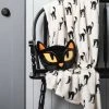 Hyde & EEK! Boutique Faux Fur Cat Throw Pillow Black - Hyde & EEK! Boutique™