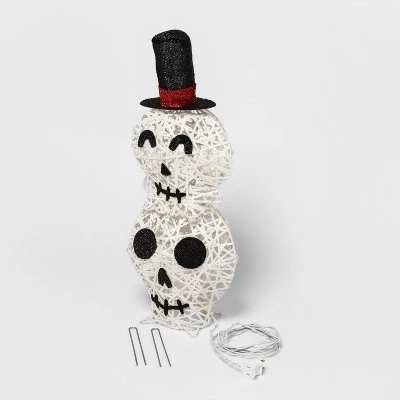 Hyde & EEK! Boutique Light Up Double Stack Skulls Halloween Novelty Sculpture Light - Hyde & EEK! Boutique™ 2 Hyde & EEK! Boutique Light Up Double Stack Skulls Halloween Novelty Sculpture Light - Hyde & EEK! Boutique™ - Image 2