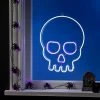 Hyde & EEK! Boutique LED Faux Neon Skull White and Purple Halloween Novelty Silhouette Light - Hyde & EEK! Boutique™