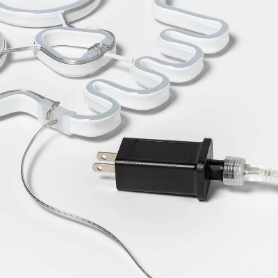 Hyde & EEK! Boutique LED Faux Neon Skull White and Purple Halloween Novelty Silhouette Light - Hyde & EEK! Boutique™ 2 Hyde & EEK! Boutique LED Faux Neon Skull White and Purple Halloween Novelty Silhouette Light - Hyde & EEK! Boutique™ - Image 2