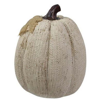 Northlight 6.25" White Pumpkin Autumn Harvest Thanksgiving Tabletop Decoration 2 Northlight 6.25" White Pumpkin Autumn Harvest Thanksgiving Tabletop Decoration - Image 2