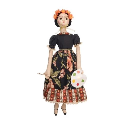 Gallerie II Frida Kahlo Art Doll Halloween Fall Harvest Art Doll Decor Decoration 1 Gallerie II Frida Kahlo Art Doll Halloween Fall Harvest Art Doll Decor Decoration
