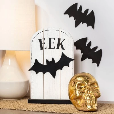 Hyde & EEK! Boutique Falloween Small EEK Halloween Decorative Tombstone - Hyde & EEK! Boutique™ 1 Hyde & EEK! Boutique Falloween Small EEK Halloween Decorative Tombstone - Hyde & EEK! Boutique™