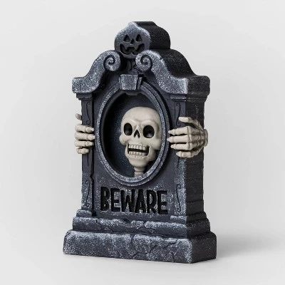 Hyde & EEK! Boutique Animated Mini Skeleton Tombstone Halloween Decorative Prop - Hyde & EEK! Boutique™ 2 Hyde & EEK! Boutique Animated Mini Skeleton Tombstone Halloween Decorative Prop - Hyde & EEK! Boutique™ - Image 2
