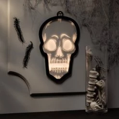 Hyde & EEK! Boutique LED Skull Acrylic Halloween Lighted Sign - Hyde & EEK! Boutique™