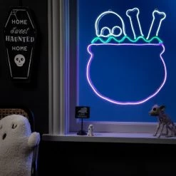 Hyde & EEK! Boutique LED Cauldron with Motion Rope Halloween Lighted Sign - Hyde & EEK! Boutique™