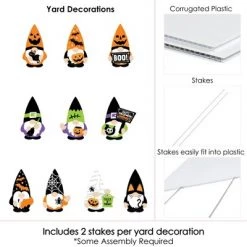 Big Dot of Happiness Halloween Gnomes - Gnome Lawn Decorations - Outdoor Spooky Fall Party Yard Decorations - 10 Piece -Halloween Decorations Sales Store unnamed file 127