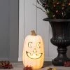 Hyde & EEK! Boutique 16" Lit Pumpkin White Halloween Decorative Prop - Hyde & EEK! Boutique™