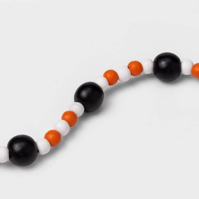 Hyde & EEK! Boutique Beaded Wooden Halloween Garland - Hyde & EEK! Boutique™ 2 Hyde & EEK! Boutique Beaded Wooden Halloween Garland - Hyde & EEK! Boutique™ - Image 2