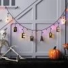 Hyde & EEK! Boutique 25ct LED "Beware" Halloween String Lights Orange/Purple - Hyde & EEK! Boutique™