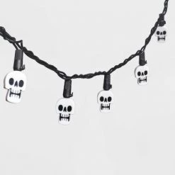 Hyde & EEK! Boutique 20ct LED Skull Halloween String Lights - Hyde & EEK! Boutique™ -Halloween Decorations Sales Store unnamed file 1338