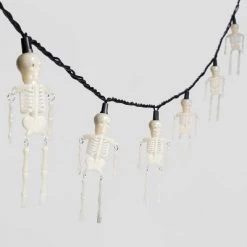 Hyde & EEK! Boutique 10ct LED Skeleton Halloween String Lights White - Hyde & EEK! Boutique™ -Halloween Decorations Sales Store unnamed file 1341