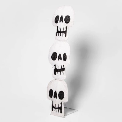 Hyde & EEK! Boutique LED Stacked Skulls Halloween Novelty Silhouette Light Purple - Hyde & EEK! Boutique™ 2 Hyde & EEK! Boutique LED Stacked Skulls Halloween Novelty Silhouette Light Purple - Hyde & EEK! Boutique™ - Image 2