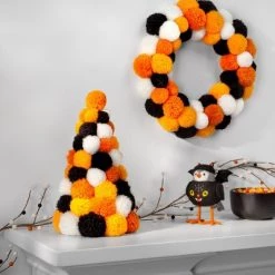 Hyde & EEK! Boutique Medium Pom Pom Tree Halloween Decorative Sculpture - Hyde & EEK! Boutique™