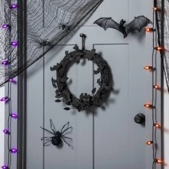 Hyde & EEK! Boutique Falloween Nature Vine with Bats Halloween Wreath - Hyde & EEK! Boutique™