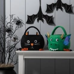 Hyde & EEK! Boutique Cat Plush Halloween Trick or Treat Pail - Hyde & EEK! Boutique™