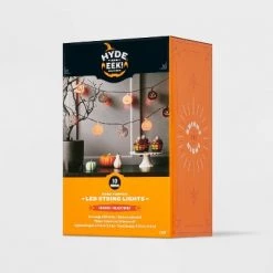 Hyde & EEK! Boutique 10ct LED Wood Pumpkin Halloween String Lights - Hyde & EEK! Boutique™ -Halloween Decorations Sales Store unnamed file 1382