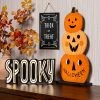 Hyde & EEK! Boutique Falloween Stacked Pumpkin Wood Halloween Sign - Hyde & EEK! Boutique™