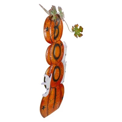 Northlight 33" Orange and Black Stacked Pumpkins Outdoor Halloween Decoration 1 Northlight 33" Orange and Black Stacked Pumpkins Outdoor Halloween Decoration