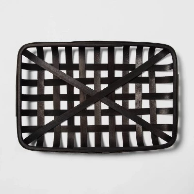 Hyde & EEK! Boutique Harvest Tobacco Black Decorative Basket Tray - Hyde & EEK! Boutique™ 2 Hyde & EEK! Boutique Harvest Tobacco Black Decorative Basket Tray - Hyde & EEK! Boutique™ - Image 2
