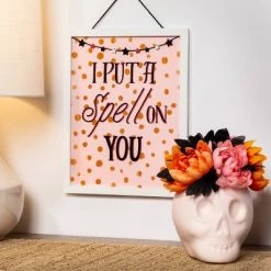 Hyde & EEK! Boutique You Put a Spell on Me Skull Mums Halloween Artificial Plant - Hyde & EEK! Boutique™