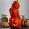 Northlight 18" Orange Jack-O'-Lantern Pumpkin Halloween Decoration