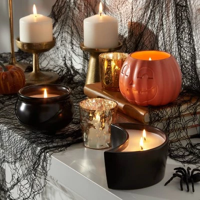 Hyde & EEK! Boutique 8oz Black Midnight Moon Ceramic Crescent Moon Figural Candle - Hyde & EEK! Boutique™ 1 Hyde & EEK! Boutique 8oz Black Midnight Moon Ceramic Crescent Moon Figural Candle - Hyde & EEK! Boutique™