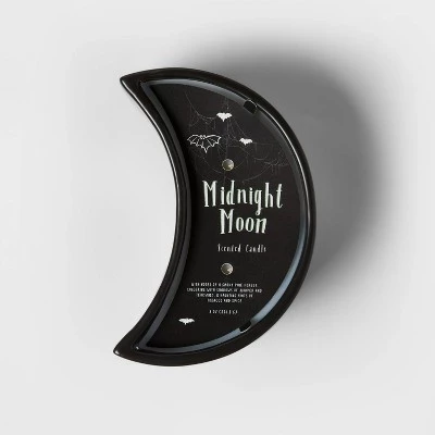 Hyde & EEK! Boutique 8oz Black Midnight Moon Ceramic Crescent Moon Figural Candle - Hyde & EEK! Boutique™ 2 Hyde & EEK! Boutique 8oz Black Midnight Moon Ceramic Crescent Moon Figural Candle - Hyde & EEK! Boutique™ - Image 2