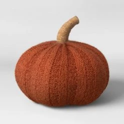 Boucle Pumpkin Shaped Throw Pillow - Threshold™ Orange -Halloween Decorations Sales Store unnamed file 15