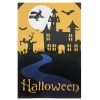 Northlight Spooky House Halloween Outdoor Garden Flag with Bats and Witch 28" x 40"