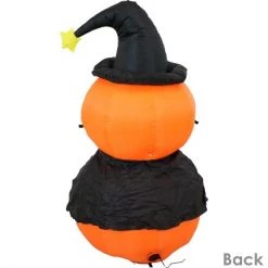 Sunnydaze Decor Sunnydaze 4 Foot Self Inflatable Blow Up Jack-O' Lantern Duo with Witch Hat Outdoor Holiday Halloween Lawn Decoration with LED Lights -Halloween Decorations Sales Store unnamed file 1523