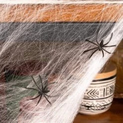 Spooky Central 60 Pack Mini Spiders Halloween Decorations with Spider Webs