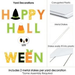 Big Dot of Happiness Jack-O'-Lantern Halloween - Yard Sign Outdoor Lawn Decorations - Kids Halloween Party Yard Signs - Happy Halloween -Halloween Decorations Sales Store unnamed file 156