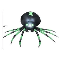 Costway 6FT Halloween Inflatable Blow-Up Spider w/ LED Lights Outdoor Yard Decoration -Halloween Decorations Sales Store unnamed file 1596