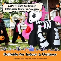 Costway 5.5 FT Halloween Inflatable Skeleton Unicorn Blow Up Yard Decoration -Halloween Decorations Sales Store unnamed file 1603