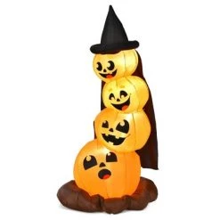 Costway 6.8FT Halloween Inflatable Pumpkin Combo Blow up Pumpkins w/ Witch’s Hat -Halloween Decorations Sales Store unnamed file 1617