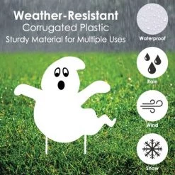 Big Dot of Happiness Spooky Ghost - Ghost Shape Lawn Decoration Signs - Outdoor Halloween Yard Decorations - 10 Piece 8 Big Dot of Happiness Spooky Ghost - Ghost Shape Lawn Decoration Signs - Outdoor Halloween Yard Decorations - 10 Piece -Halloween Decorations Sales Store unnamed file 1628