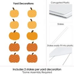 Big Dot of Happiness Pumpkin Patch - Pumpkin Lawn Decoration Signs - Outdoor Fall, Halloween or Thanksgiving Yard Decorations - 10 Piece -Halloween Decorations Sales Store unnamed file 163