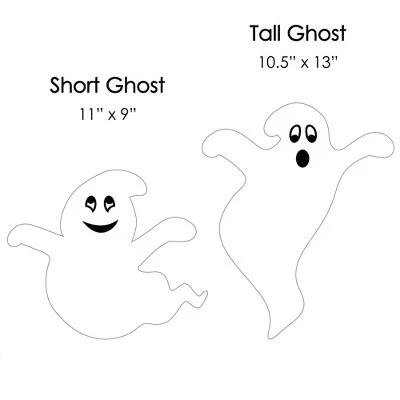 Big Dot of Happiness Spooky Ghost - Ghost Shape Lawn Decoration Signs - Outdoor Halloween Yard Decorations - 10 Piece 5 Big Dot of Happiness Spooky Ghost - Ghost Shape Lawn Decoration Signs - Outdoor Halloween Yard Decorations - 10 Piece - Image 5