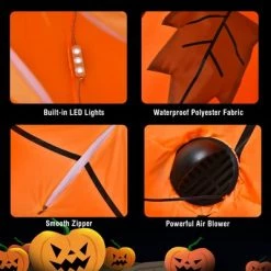 Costway 8FT Halloween Inflatable Pumpkin Head Dinosaur Blow Up with LED Lights -Halloween Decorations Sales Store unnamed file 1634