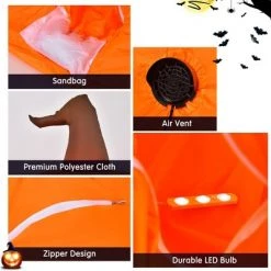 Costway 4 FT Halloween Inflatable Pumpkin Large Blow up with Build-in LED Light -Halloween Decorations Sales Store unnamed file 1670
