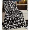 Kate Aurora Ultra Soft & Cozy Halloween Skulls & Webs Ultra Plush Throw - 50 in. W x 60 in. L